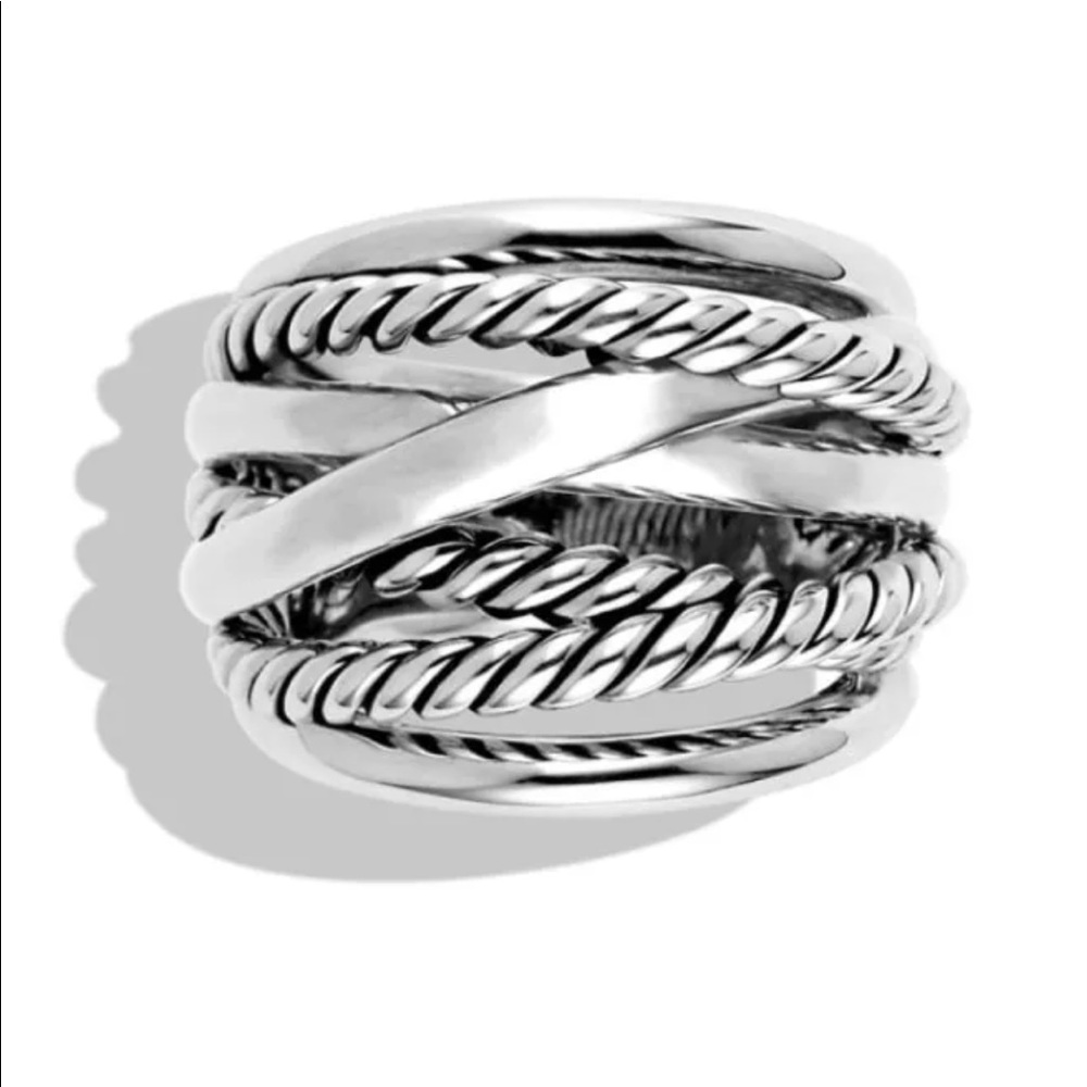 David Yurman authentic "Wide Crossover" ring